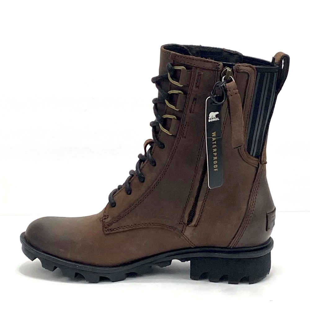 New Sorel Women’s Phoenix Leather Combat Boots - Picture 7 of 13
